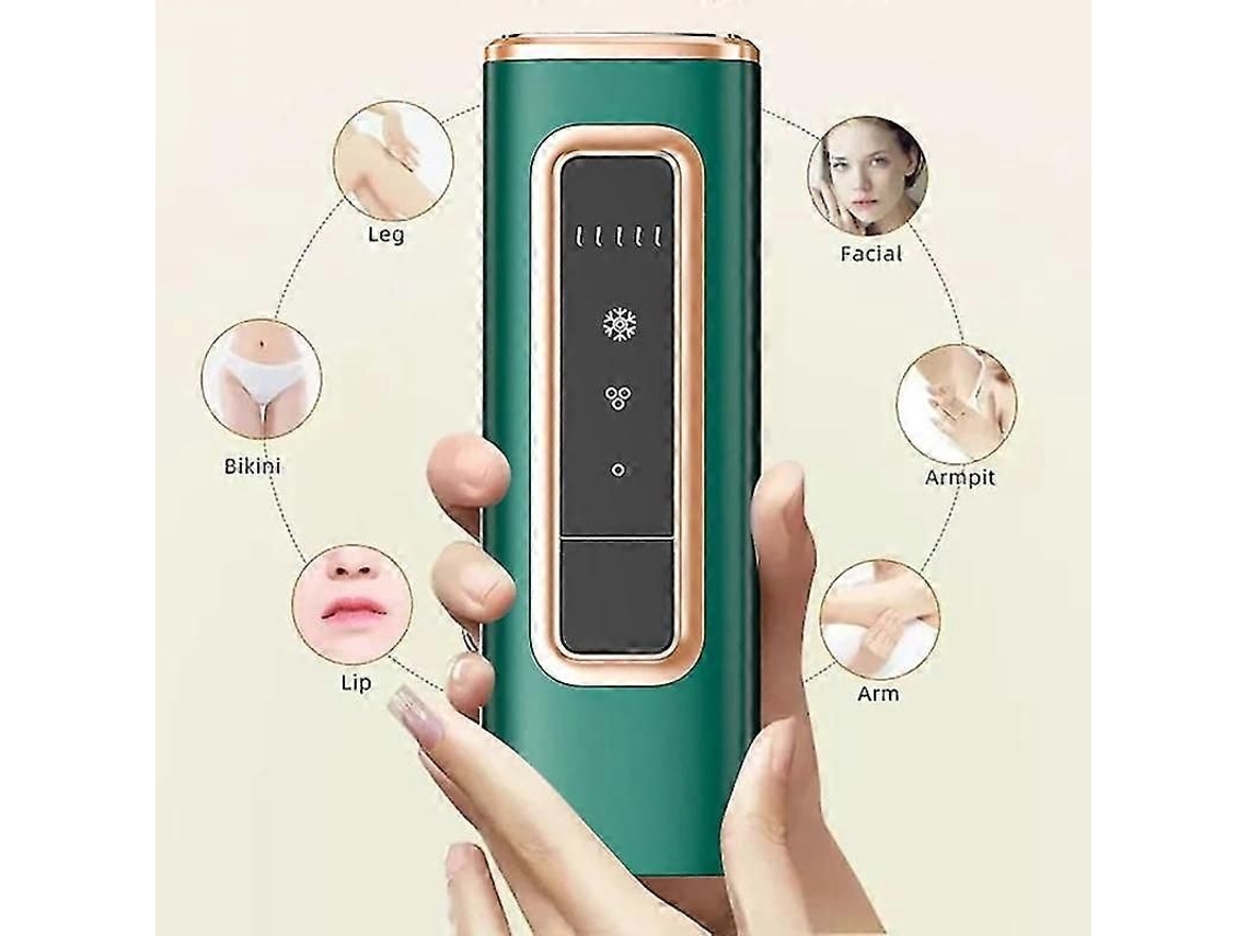 Depilador a Laser Pakiss com Sistema de Resfriamento Depilação em Casa Ipl para Mulheres Homens Atualizado para Flashes Infinitos Fy b509 GOKOCO