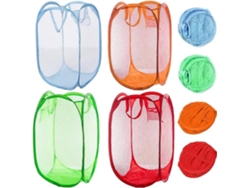 Omni-4 Cestas De Ropa Plegables De Malla Para Dormitorio Niños Dormitorio Universitario Y Viajes