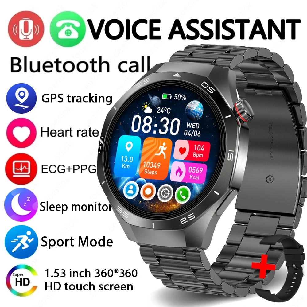 Smartwatch Watch 5 Pro con Gps, NFC, pantalla Amoled y monitorización de frecuencia MDUG