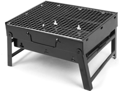 Barbacoa/ahumador Portátil Plegable De Acero Inoxidable Para Carbón, Ideal Para Usar Sobre Una Mesa En Campamentos.