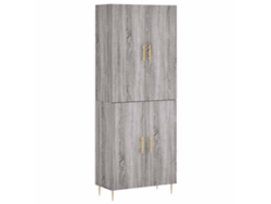 Mueble alto derivado de madera gris Sonoma MAISON EXCLUSIVE (69,5 x 34 x 180 cm)