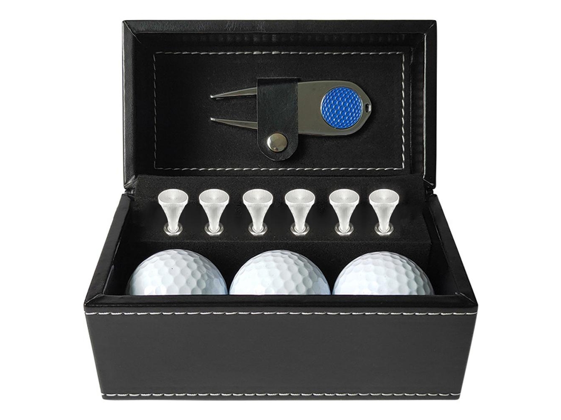 Set De Regalo De Accesorios De Golf Con Soporte Para Tees, Clip Para Gorra Y Caja De Almacenamiento.