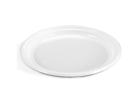 Platos Hondos de Plastico Blancos 100 Uds Redondos Ø22 cm TIENDA EURASIA