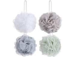 4 Esponjas De Baño De Malla - Esponja De Ducha Exfoliante Corporal De Lufa, Esponja De Ducha De Calidad