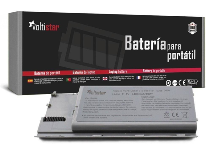 Batería para Portátil VOLTISTAR Dell Lattitude D620 D630 D631 Precision M2300