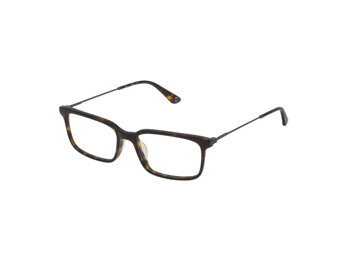 Montura De Gafas Hombre Police Vpl687-520722 (marrón - Plástico - 145 Mm - Ø 52 Mm)