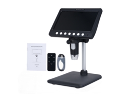 Microscopio Digital De 5 Mp Y 1200 Aumentos Con Pantalla Hd De 7 Pulgadas Y 8 Led, Compatible Con Windows/macos.