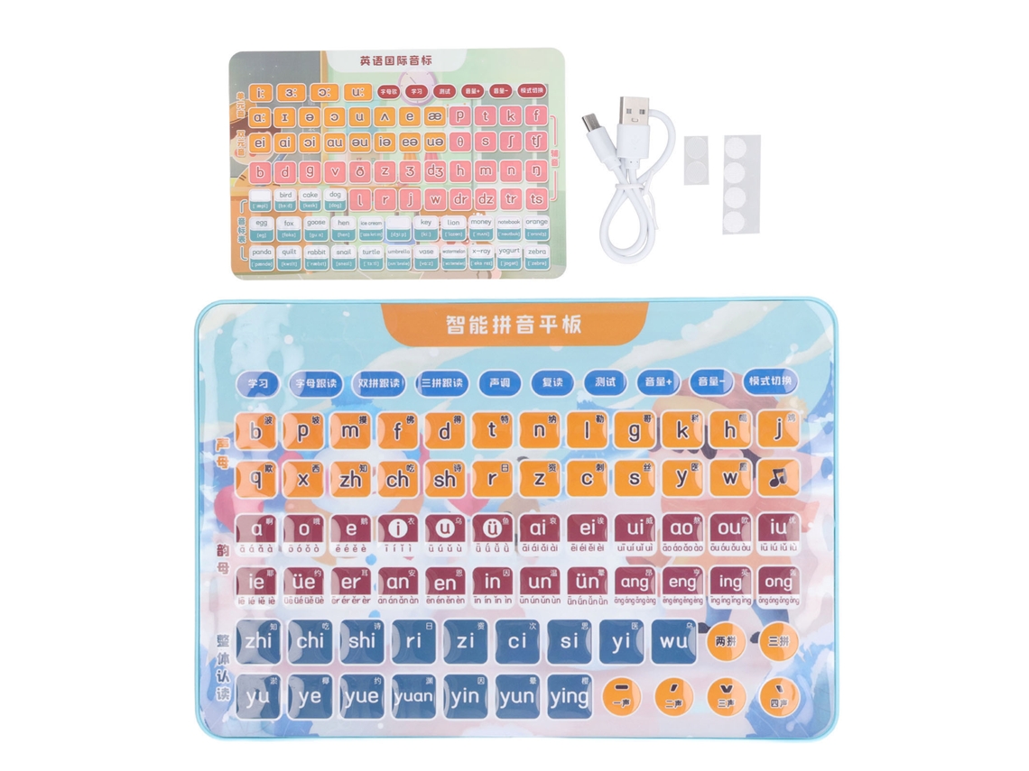 2026 Tableta De Aprendizaje De Pinyin Chino Para Niños Jóvenes Alfabeto Fonético Números Matemáticas Juguete Educativo