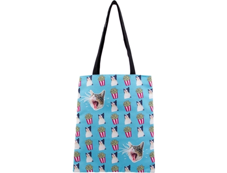 Bolsa OH MY POP! Angry Cat (Azul - 40x33x1cm)