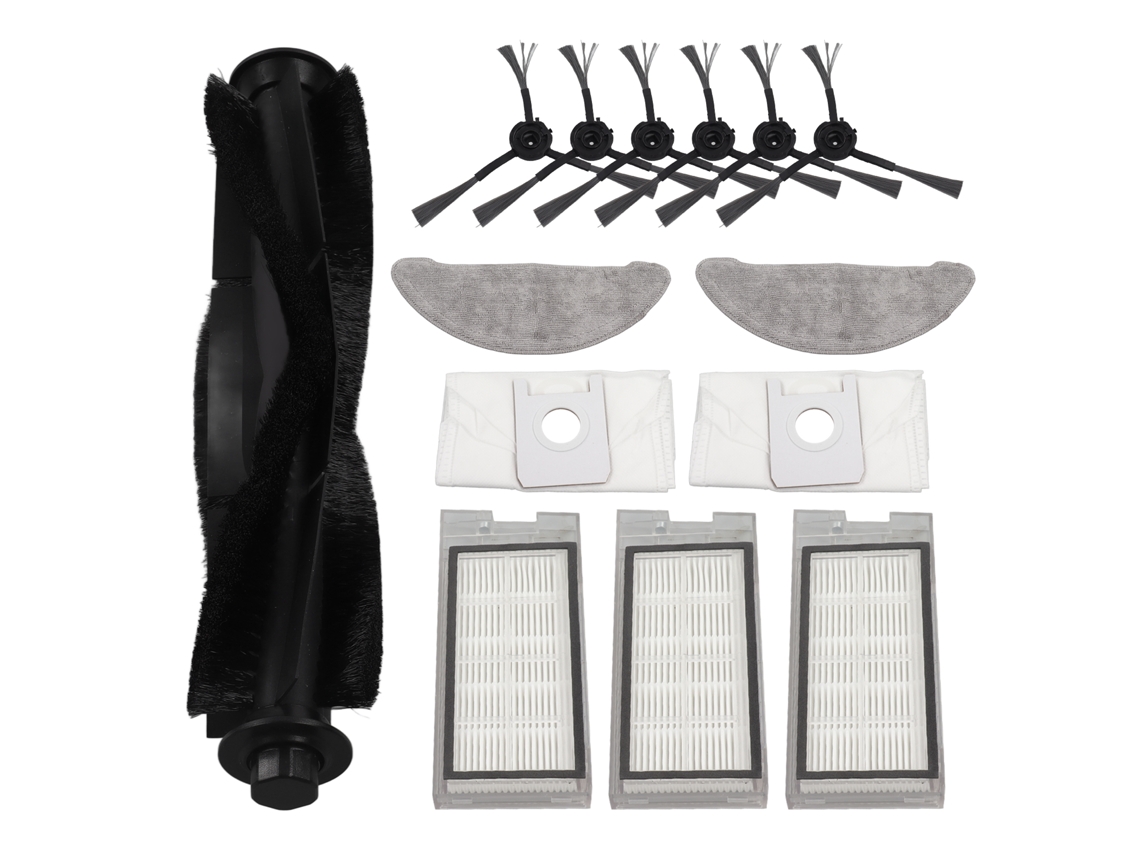 Kit De Accesorios Para La Aspiradora Robot Eve Plus: Cepillos, Filtros, Bolsas Para El Polvo Y Paños De Limpieza.