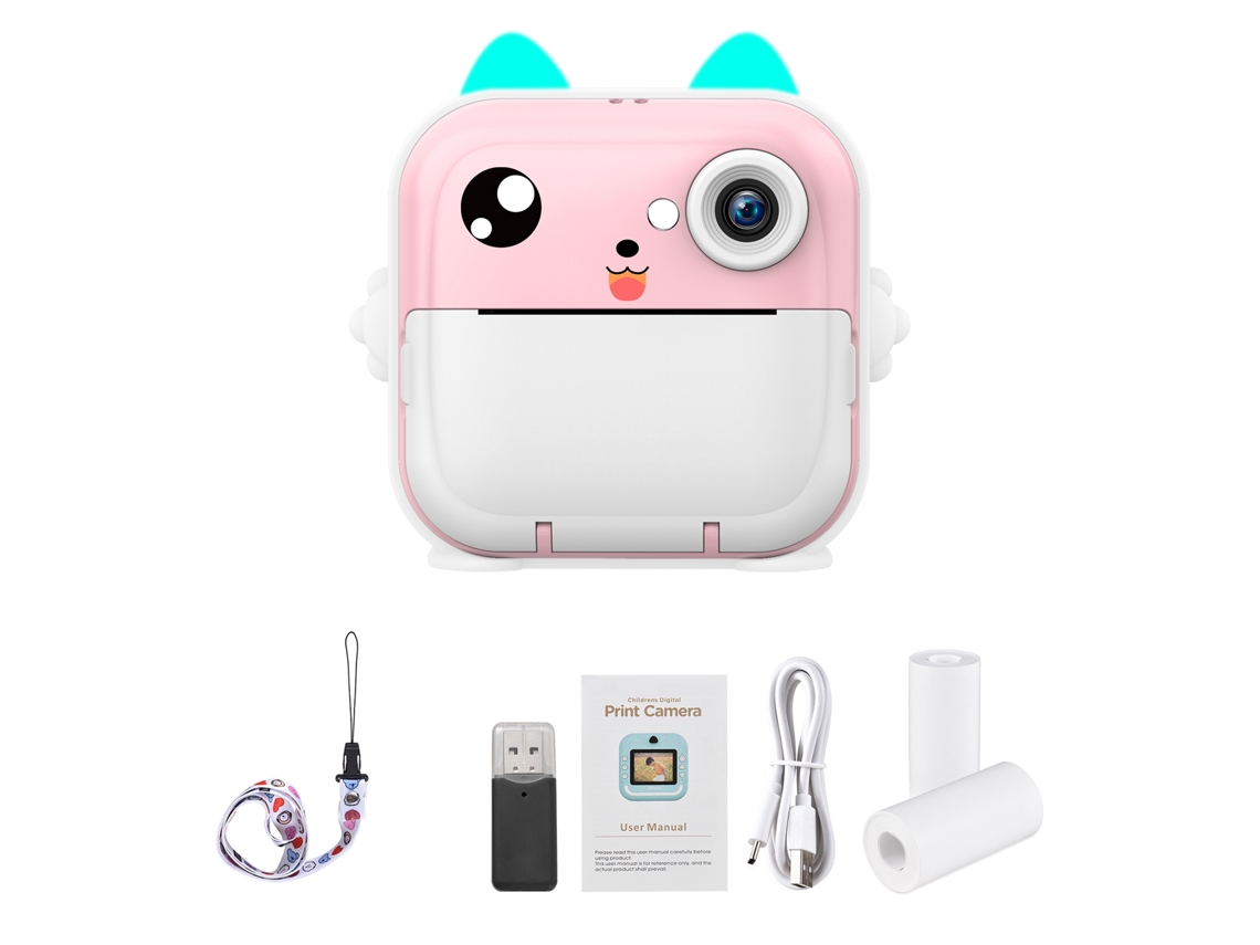 Cámara de impresión instantánea para niños, cámara digital instantánea para niños y niñas.