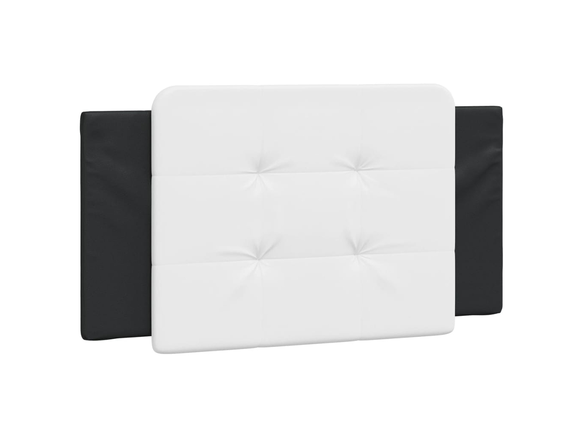 Maison Exclusive - Cojín Para Cabecero Zadar Blanco Y Negro 100 Cm Piel Sintética