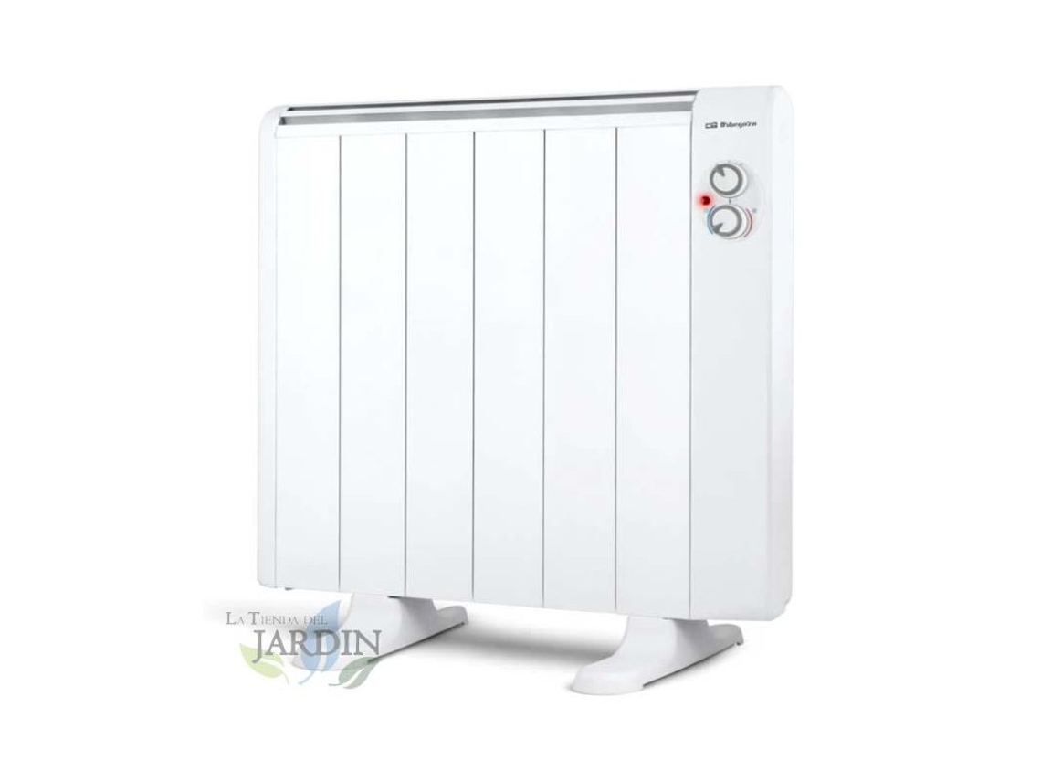 Emisor Térmico ORBEGOZO 6 Elementos sin Aceite 1000W 2 Niveles de Potencia Pés de apoio Incluidos