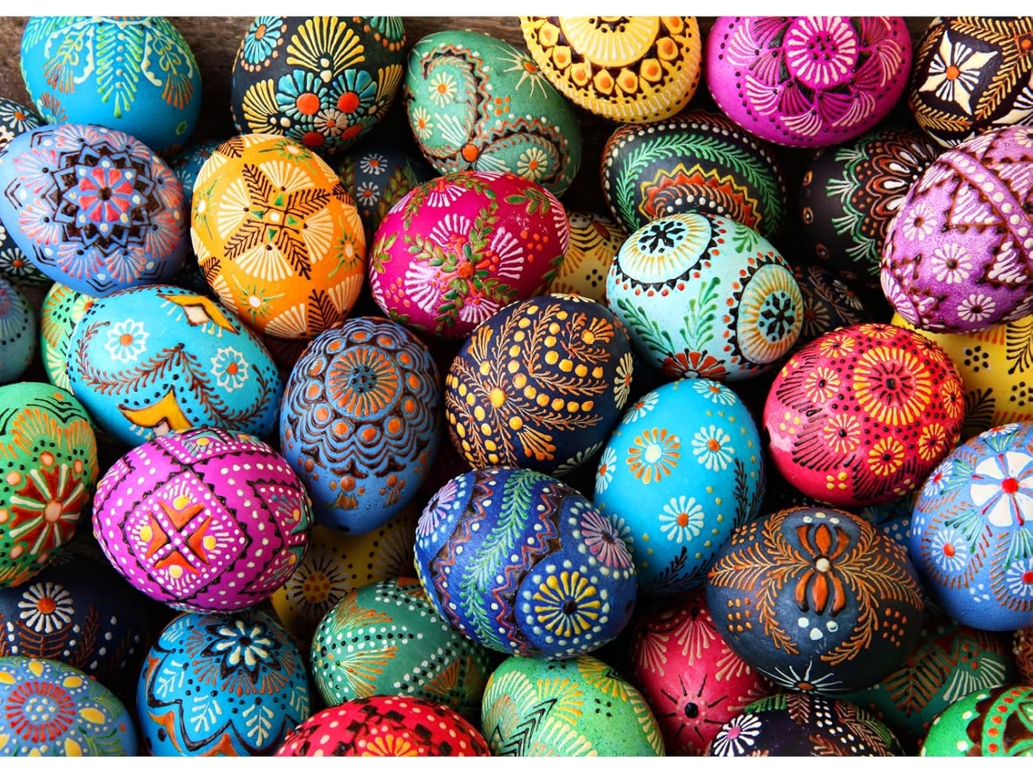 Rompecabezas De 1000 Piezas Para Adultos - Huevo De Pascua - Rompecabezas Educativo De 1000 Piezas (azul)