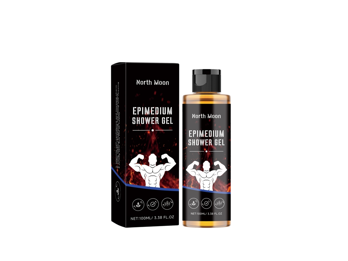 Gel de ducha para hombre con aroma intenso e hidratación profunda.