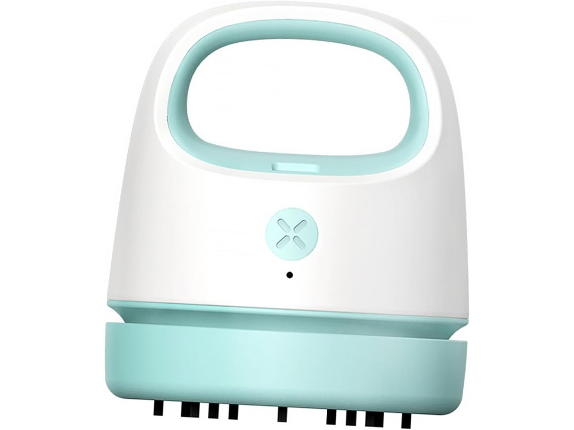 Aspiradora De Escritorio Portátil Usb Azul, Mini Y Ligera.
