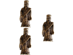Adornos Decorativos De Riqueza De 3 Piezas, Adorno De Escritorio De Latón Antiguo, Estatua