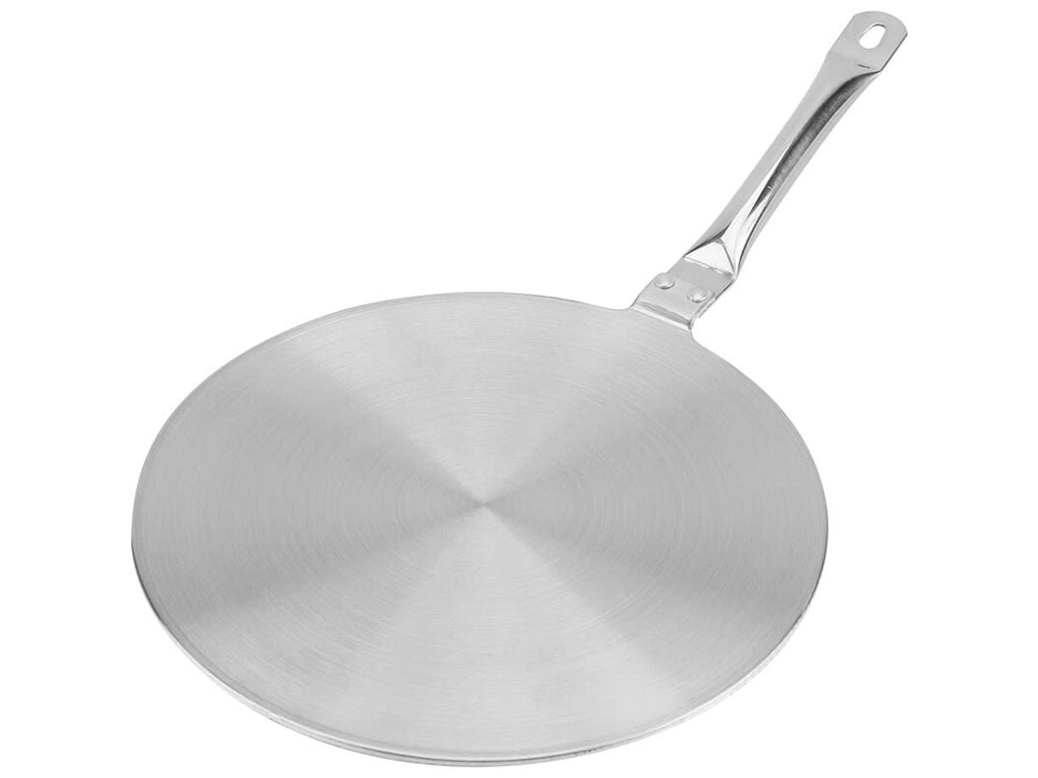 Placa adaptadora de inducción de acero inoxidable, difusor de calor para utensilios de cocina a baja temperatura, control de temperatura con E