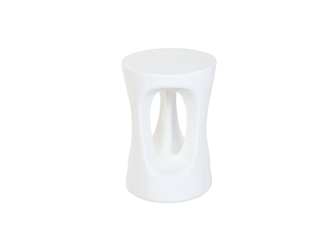 Mesita auxiliar de magnesia blanca 35,5x35,5x51cm ALEXANDRA HOUSE LIVING