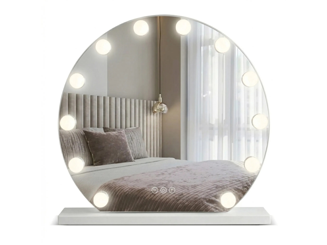 Espejo Rea Hollywood White 50cm Led