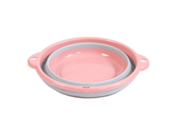 Lavabo Plegable Multifuncional Para Bebés, Portátil, De Plástico Siliconado, Color Rosa.