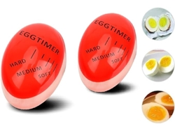 Temporizador De Huevos Moderno, Temporizador Para Huevos Duros, Pantalla Dura/media/suave, Reutilizable Infinitamente (2)