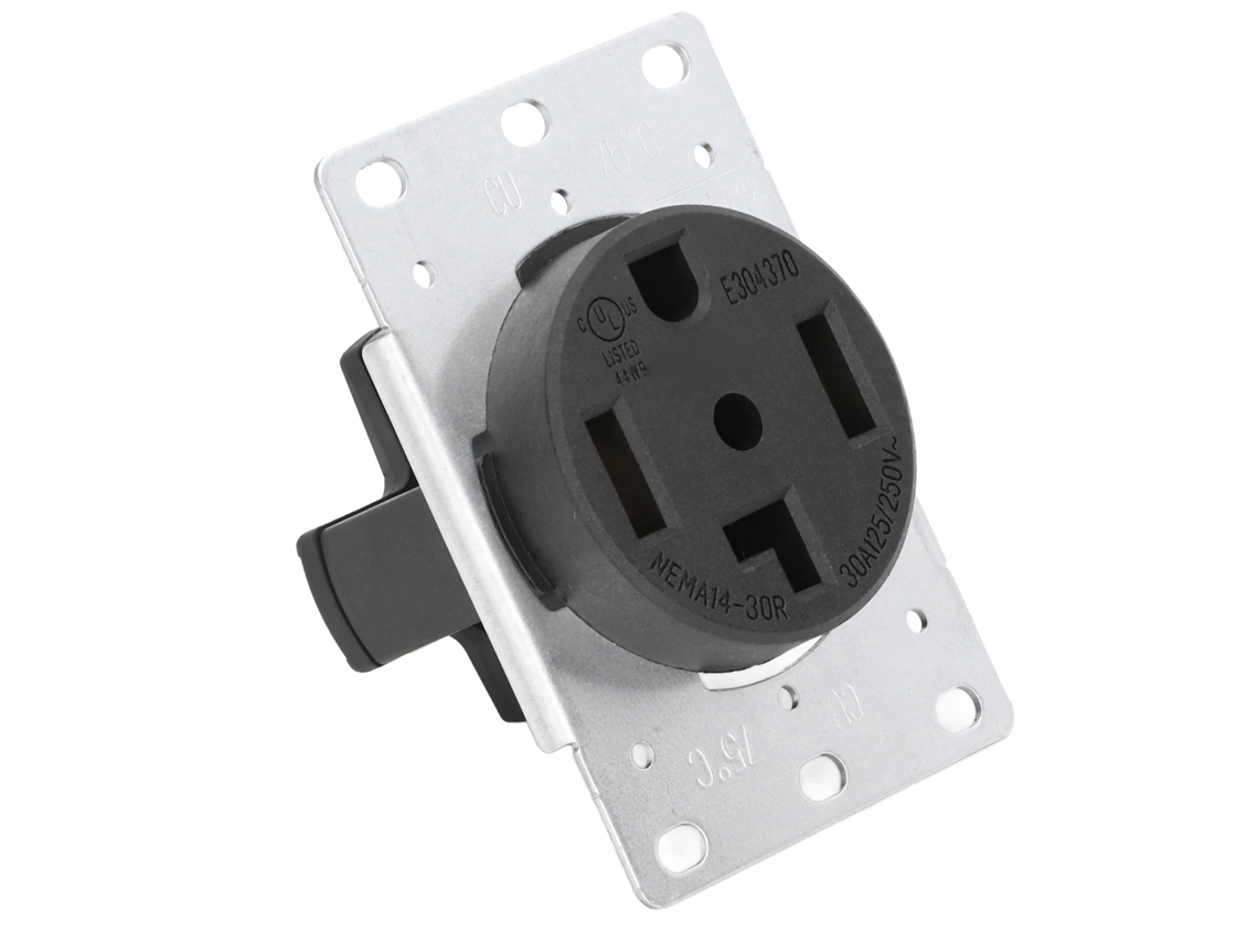 2026-conector De Corriente Hembra Industrial De 4 Agujeros Estándar Ee.uu. 30a 125v/250v