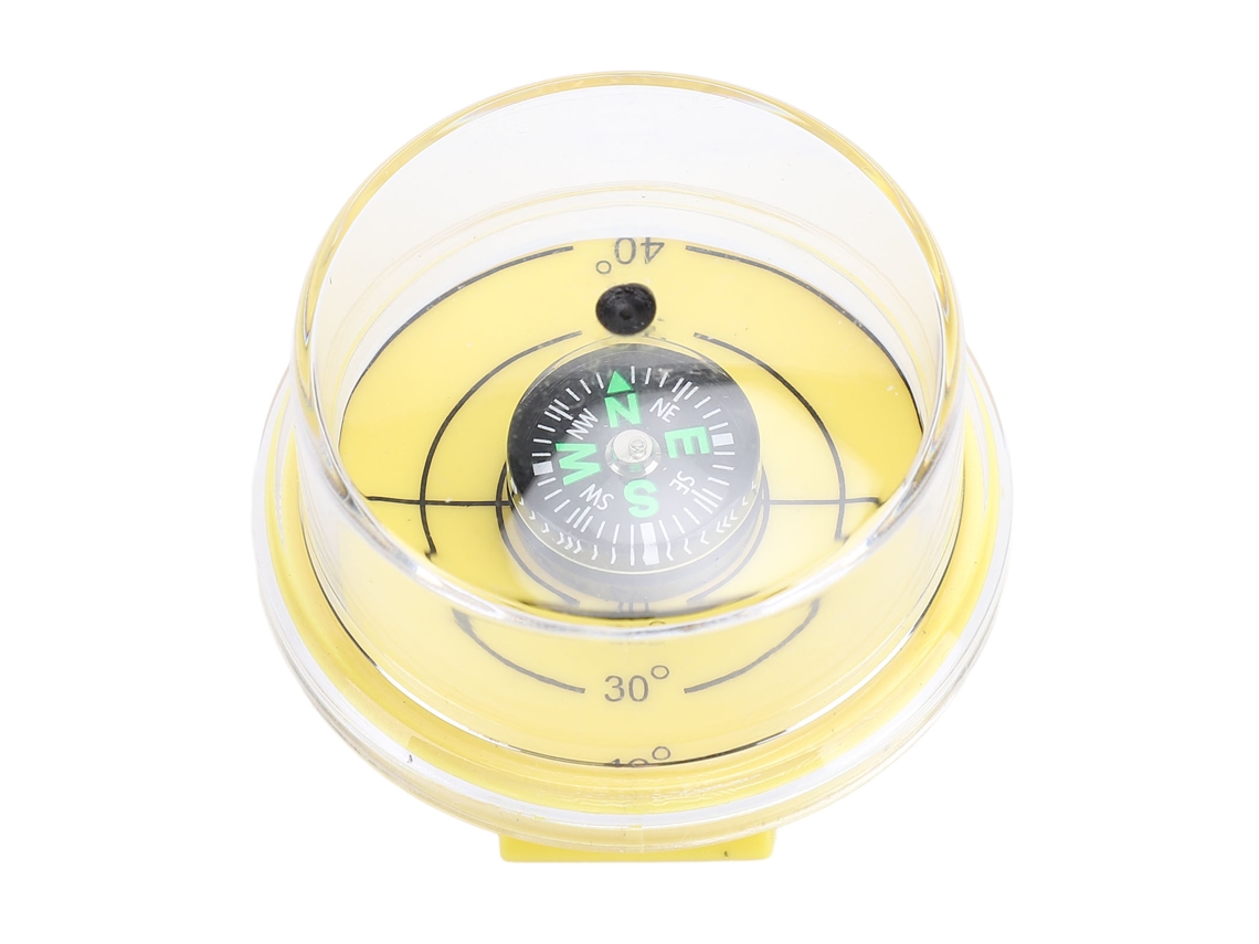 Calibrador De Ángulo Solar Para Paneles Solares Con Nivel Vertical De 4,2 Cm, Color Amarillo, Con Brújula.