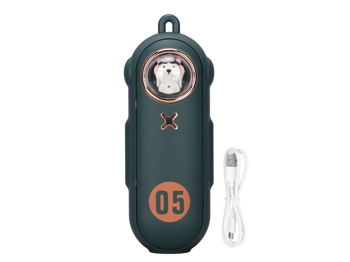 Calentador De Manos Portátil Recargable De 5000 Mah Con Batería Externa Para Camping - Verde