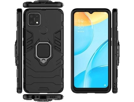 Carcasa Oppo A15 G4M Protección Militar Magnética Negro