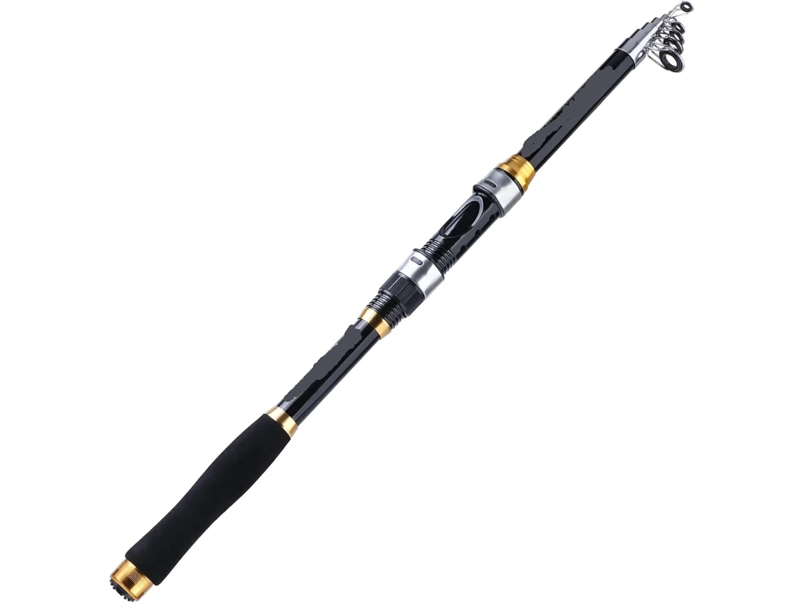 Caña De Pescar Giratoria Carbono Para Trucha Y Carpa, Equipo Telescópico Señuelos., Resistente, Ligero