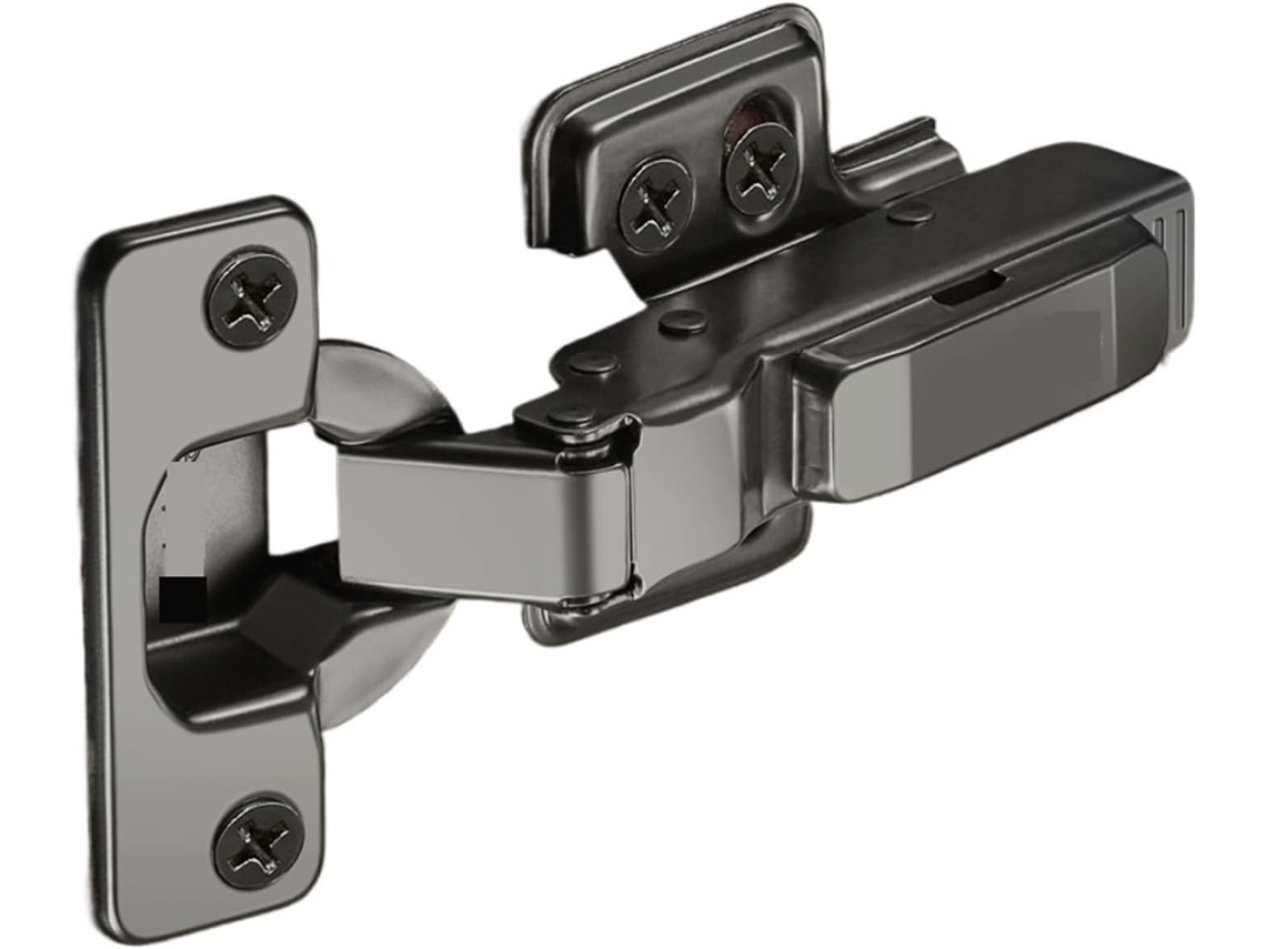 Charnière De Meubles En Acier Laminé À Froid, 1 Pieza, Charnières Hydrauliques Porte Noir-gris