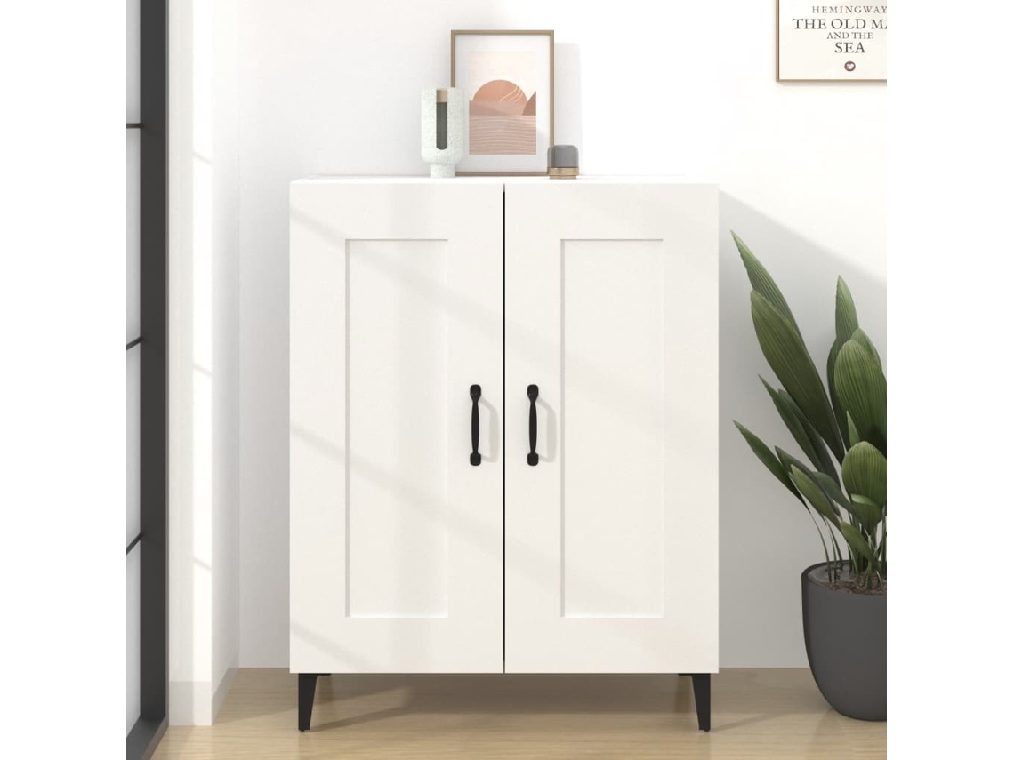 Aparador De Madera Contrachapada Blanco 69,5x34x90 Cm