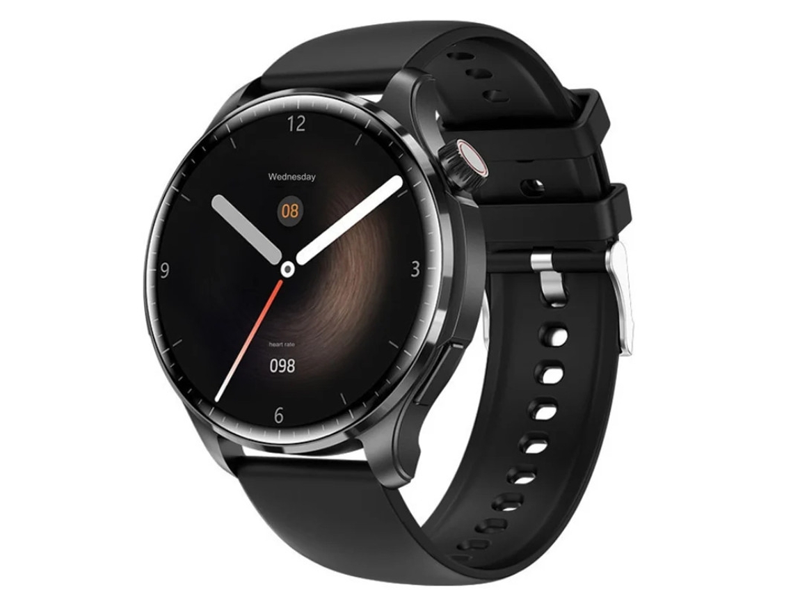 Reloj inteligente con llamadas Bluetooth, control de la frecuencia cardíaca, presión arterial, sueño y temperatura, seguimiento del clima y GPS Yizhood