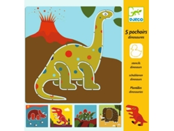 Juegos Interactivos DJECO Stencil Dinosaurios