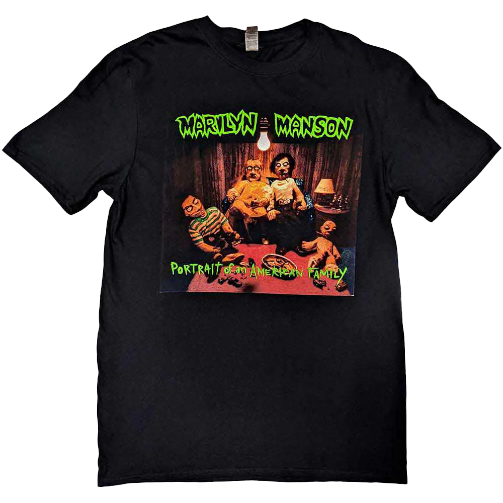 Marilyn Manson American Family Double Sided T-shirt Unisex Rockinstone Size:s