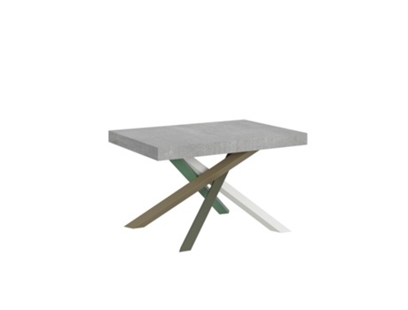 Mesa extensible 90x120/224 cm Volantis Cemento estructura 4/A