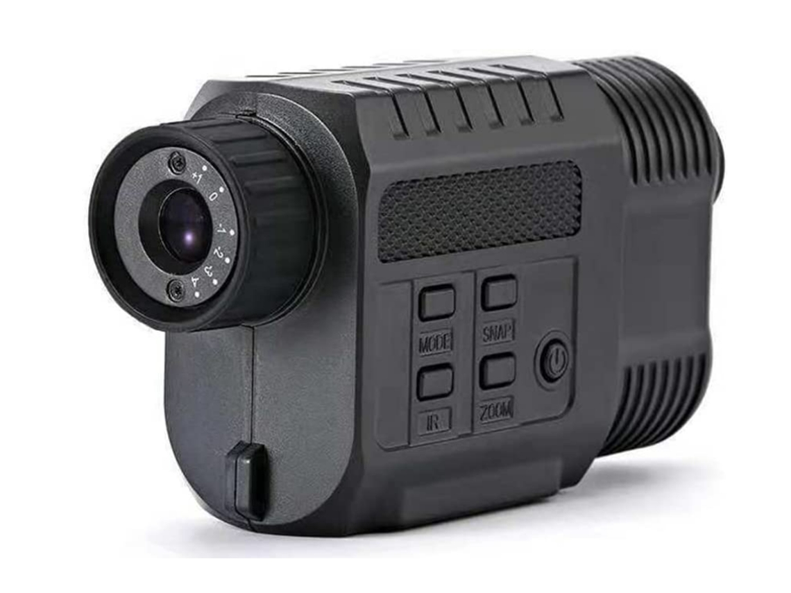 Gafas de visión nocturna, binoculares de visión nocturna para adultos, compatibles con tarjetas de memoria para fotos y videos, y recargables (negro)