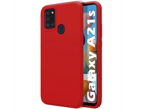 Carcasa Samsung Galaxy A21s TUMUNDOSMARTPHONE Silicona Líquida Rojo