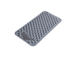 Alfombra De Baño Antideslizante Con Potente Ventosa Para Ducha Y Masaje De Pies (gris/35x70cm) Gertiz