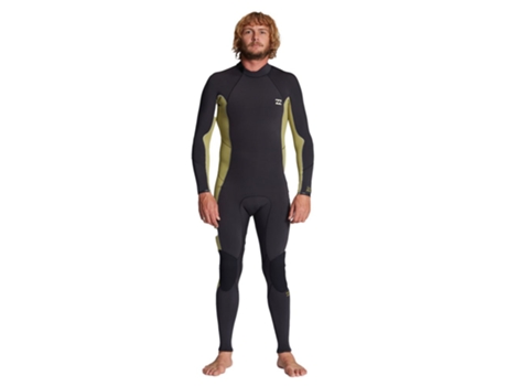 Terno de Neoprene Manga Longa com Zíper Nas Costas 302 Absolute Preto Lbillabong