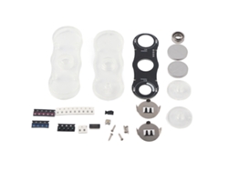 Kit De Giroscopio Electrónico De Pulgar Para Armar Con Diferentes Efectos De Luz Led Y Carcasa Acrílica.