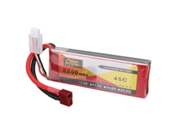 Batería Lipo Zop Power de 7,4 V, 2200 mAh, 45 C, 2 s, conector T para coche RC Wltoys 124016 y 124017