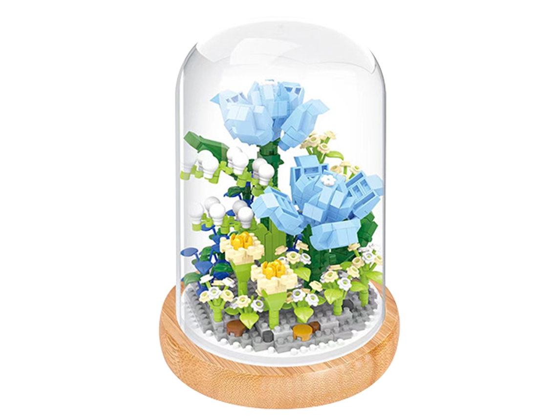 Set De Bloques Para Armar Ramo De Flores Artificiales Juguete Diy Decoración Hogar Regalo San Valentín