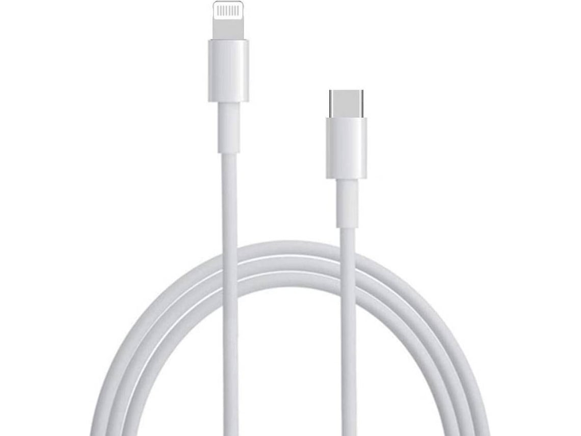 Cable De Datos Lightning (usb-c - 1 M - Blanco). Alta Velocidad Y Compatibilidad, Ideal Para Hogar, Oficina Y Viajes, Para Usuario