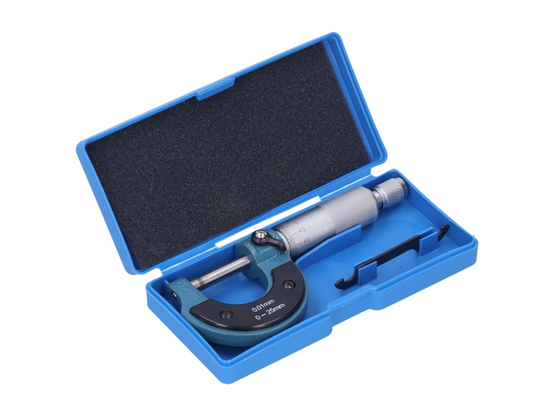 Micrómetro Externo 0-25mm 0.01mm Herramienta Medir Maquinista