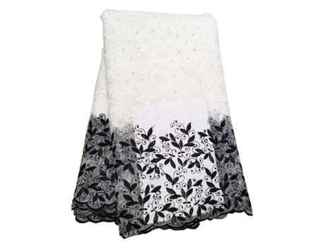 Vestido De Tela De Encaje Neto (Negro - 5 Yardas - 130 Cm)