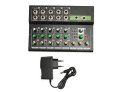 Mesa De Mixagem 5 Canais 48v Phantom Power Estéreo Profissional Para Dj Estúdio Streaming 100-240v Plugue Eu