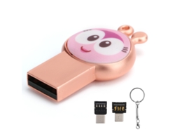 Memoria Usb 2.0 De 32gb Pendrive Con Diseño Cartoon Impermeable Para Teléfono Y Ordenador Rosa
