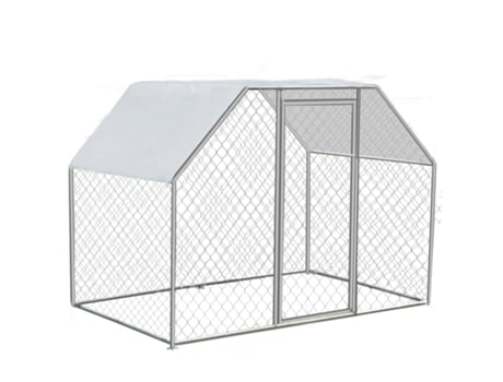 VEVOR Jaula Gallinero para Exterior de Acero Galvanizado 2,9 x 1,98 x 1,82 m